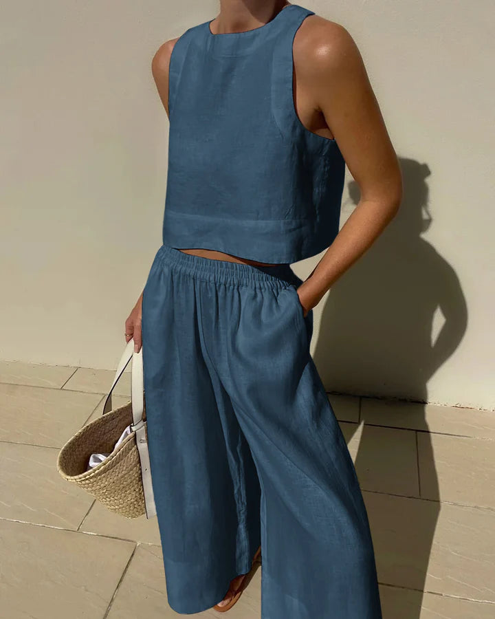 FlexiChic™️ - Ensemble pantalon deux pièces pour femmes