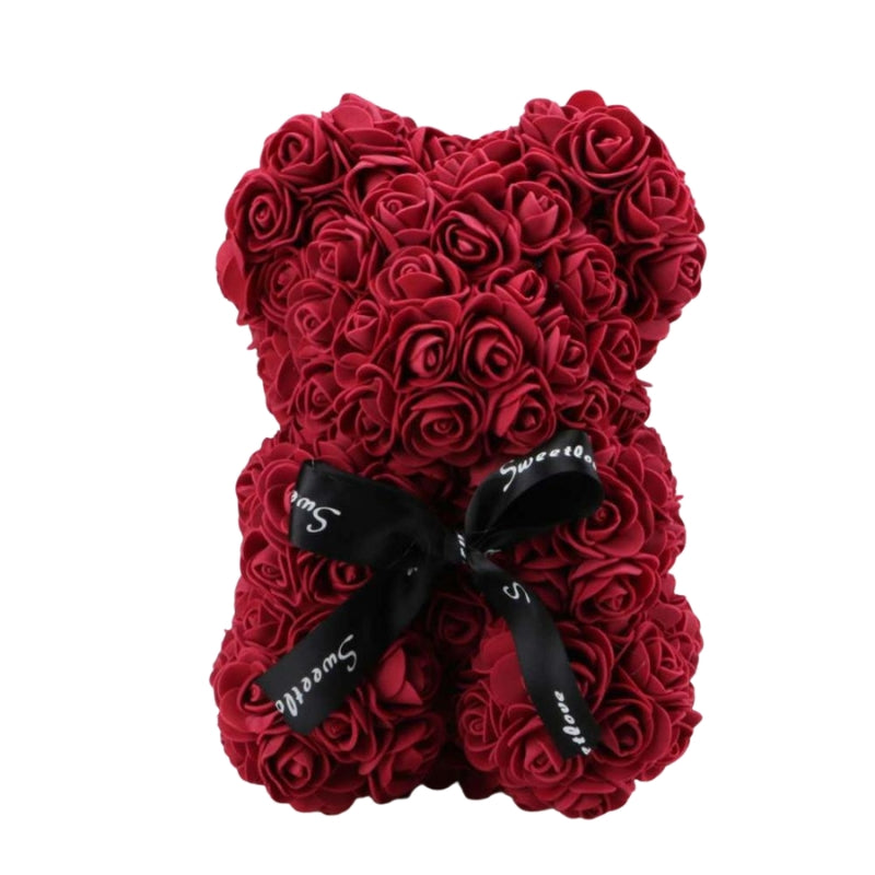BloomBear – Ours décoratif aux roses en cadeau avec un design réconfortant