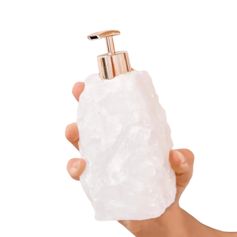 GlowMist – Geometric soap dispenser with sculpted shape and smooth pump design