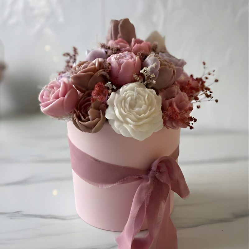 Regalo per la Festa della Mamma | Bouquet di Fiori con Design Portatile e Decorativo