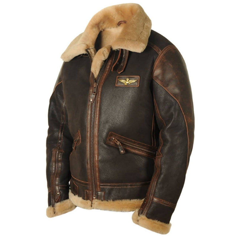 Ethan – Blouson bomber doublé à manches longues avec fermeture éclair devant