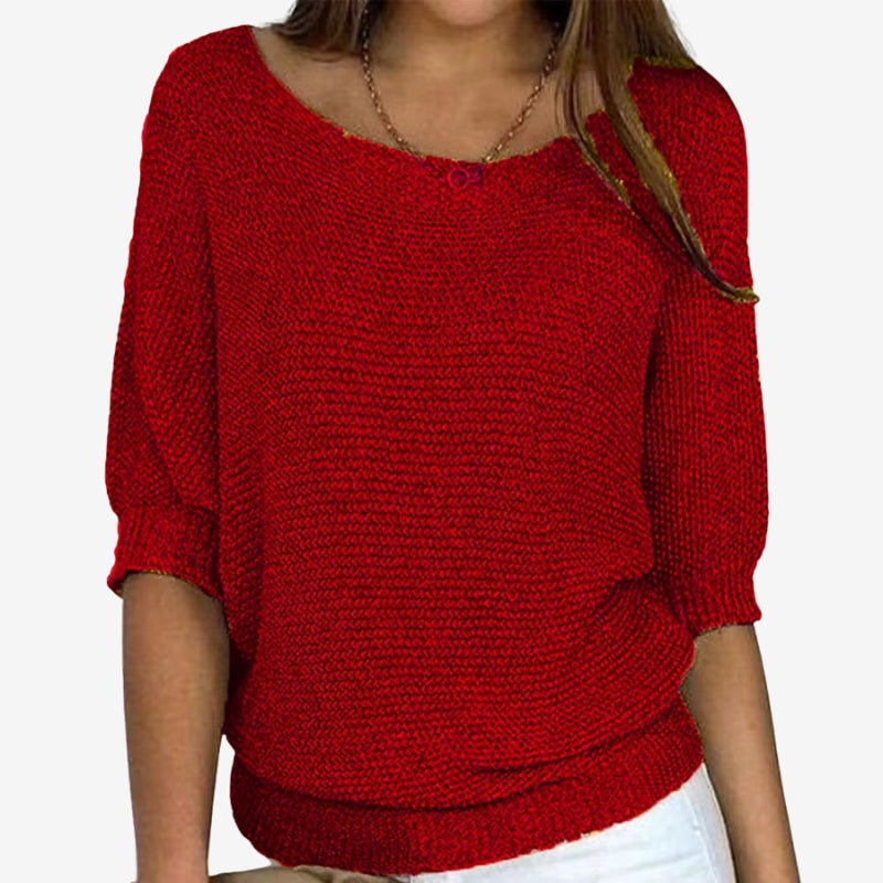 Gianna - Long sleeve sweater with round neck