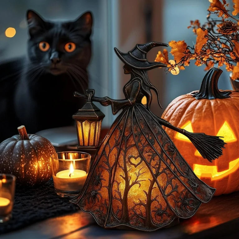 Lampada da strega di Halloween con luce LED