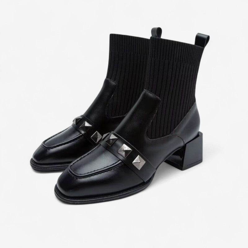 Naomi – Ghete până la gleznă slip-on cu vârf rotund