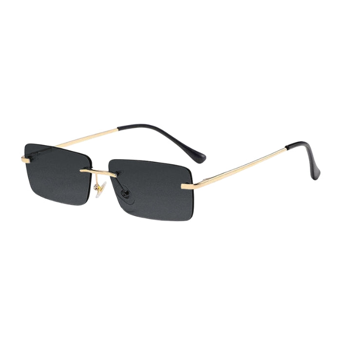 SkyMuse - Lunettes de Soleil Rectangulaires Modernes Sans Monture avec Design Léger