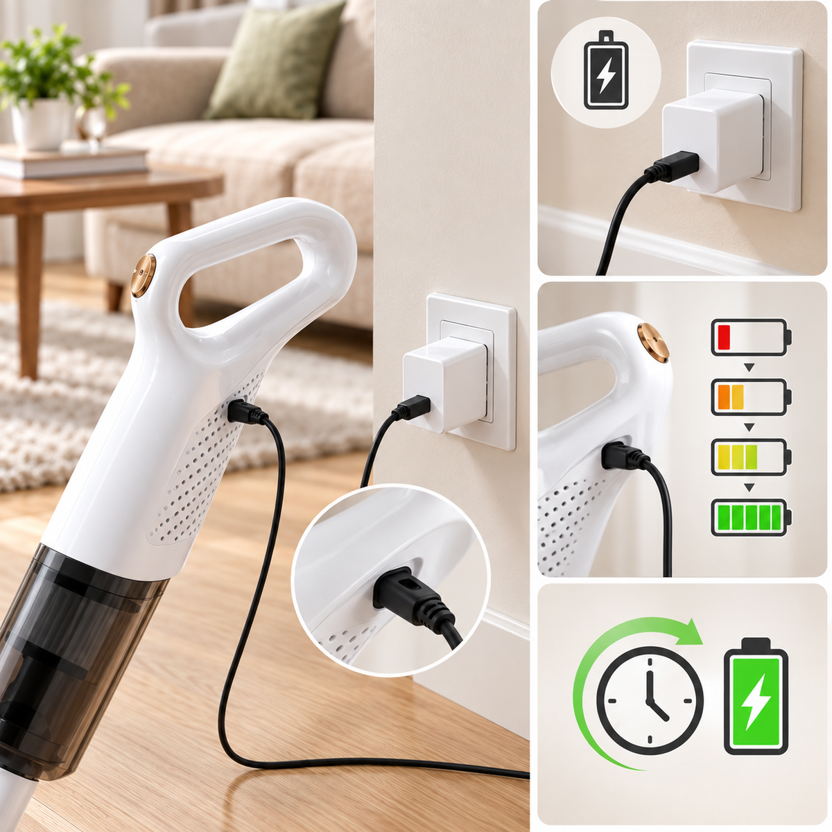 VacuSwift - Aspirapolvere senza fili 2 in 1