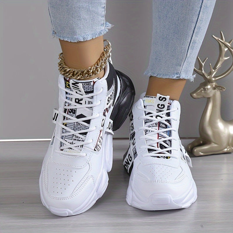 Dagmar - Casualowe sneakersy z antypoślizgową podeszwą i regulowanym dopasowaniem