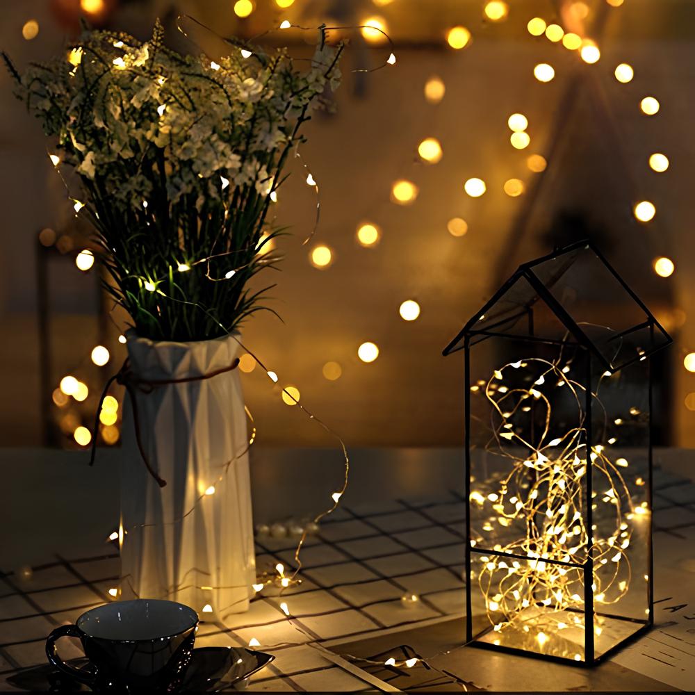 Catena luminosa solare a LED - Luci a stringa solari a LED con grado di impermeabilità IP65