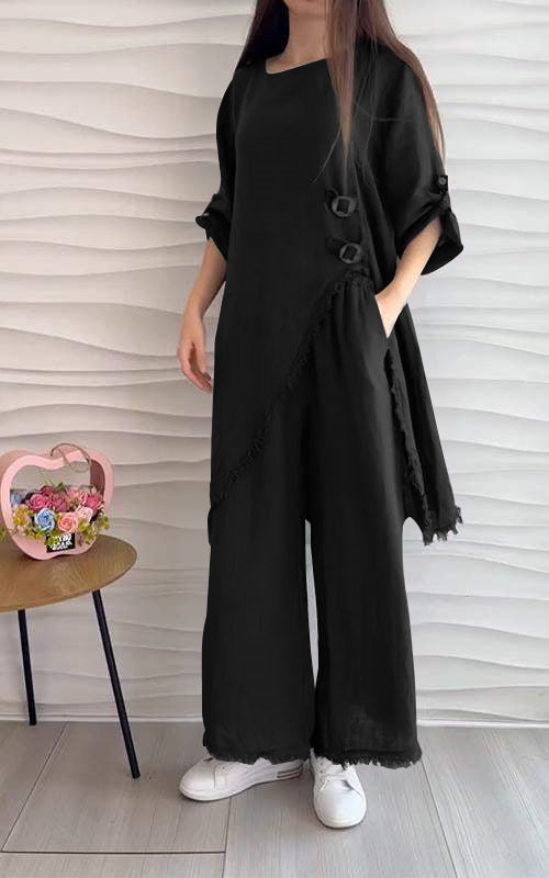 CottonGlam™ - Set Elegant cu Guler Rotund