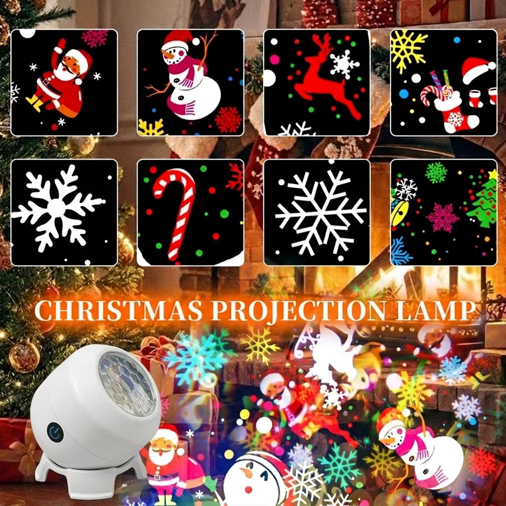 Luz de proyección navideña Yulespin con diseño giratorio de 360°