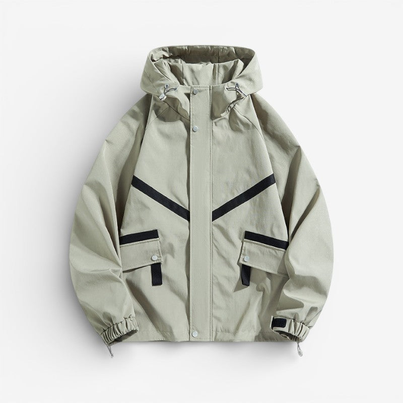 Rafferty – Long Sleeve Hooded Jacket With Pockets And Zipper