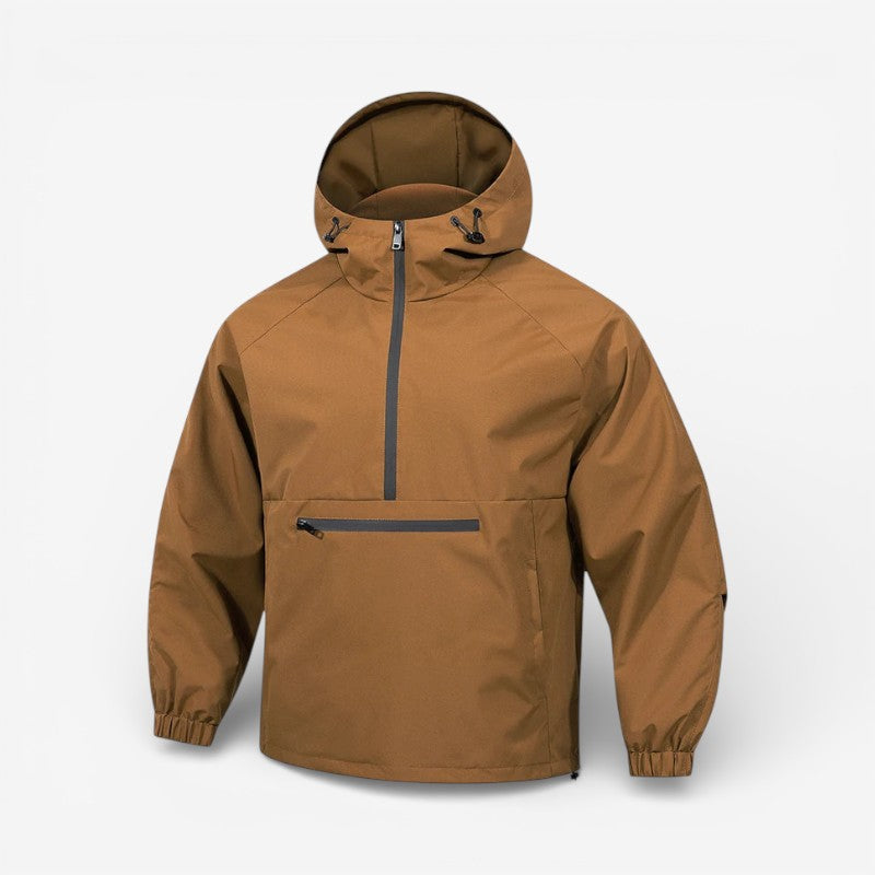 Aidan - Veste à capuche à manches longues avec demi-fermeture éclair