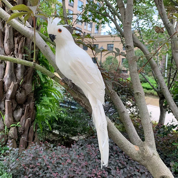 BirdScape - Vibrant parrot garden ornament for outdoor elegance