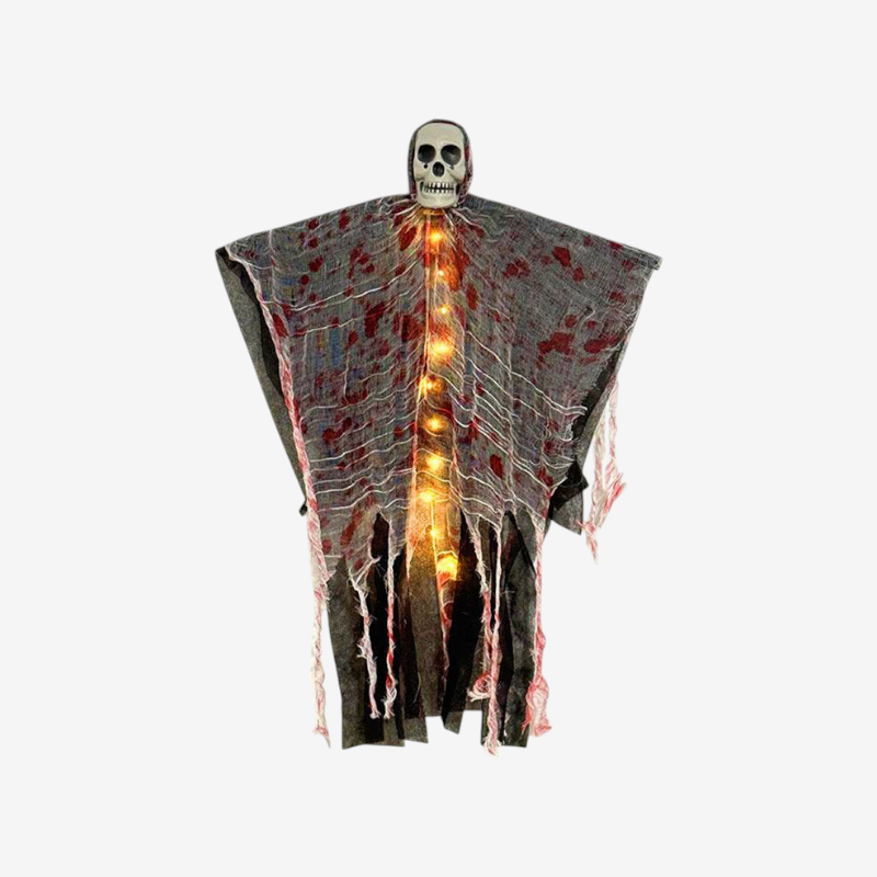 Decoración de fantasma con calavera colgante para Halloween