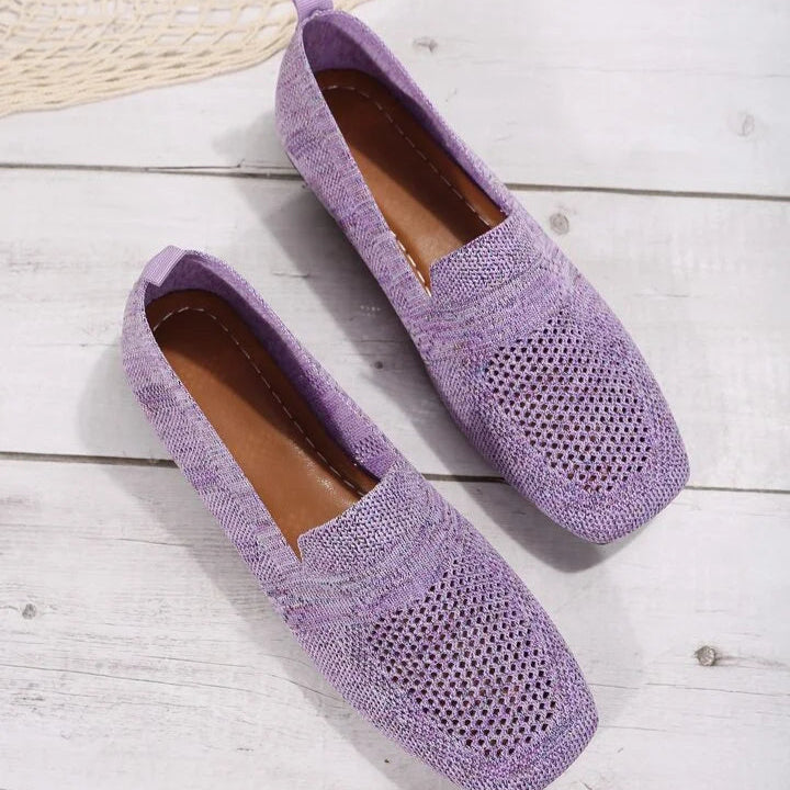 Lina - Lekkie płaskie buty z oddychającą siateczką i antypoślizgową podeszwą