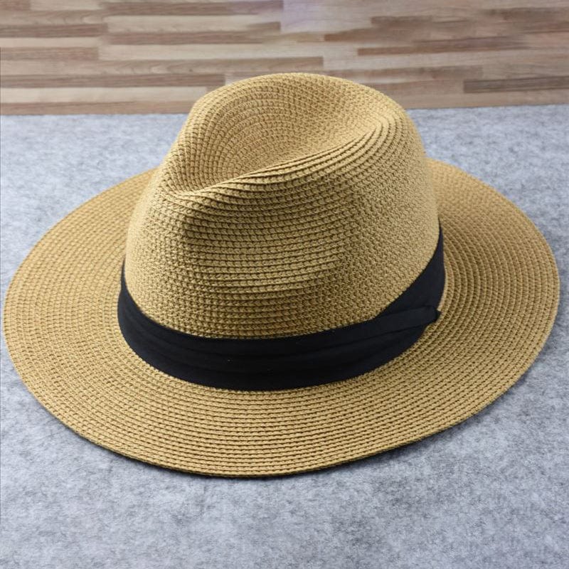 Oliver - Timeless straw fedora hat with refined textured weave