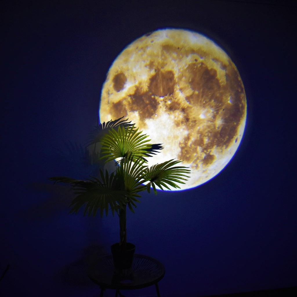 MoonSphere - Moon Earth Projector with LED Light and Rotating Projection