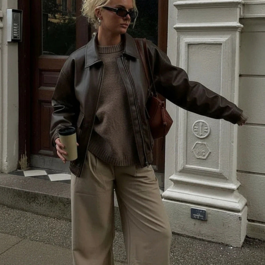 Lucinda – Long Sleeve Jacket with Zipper