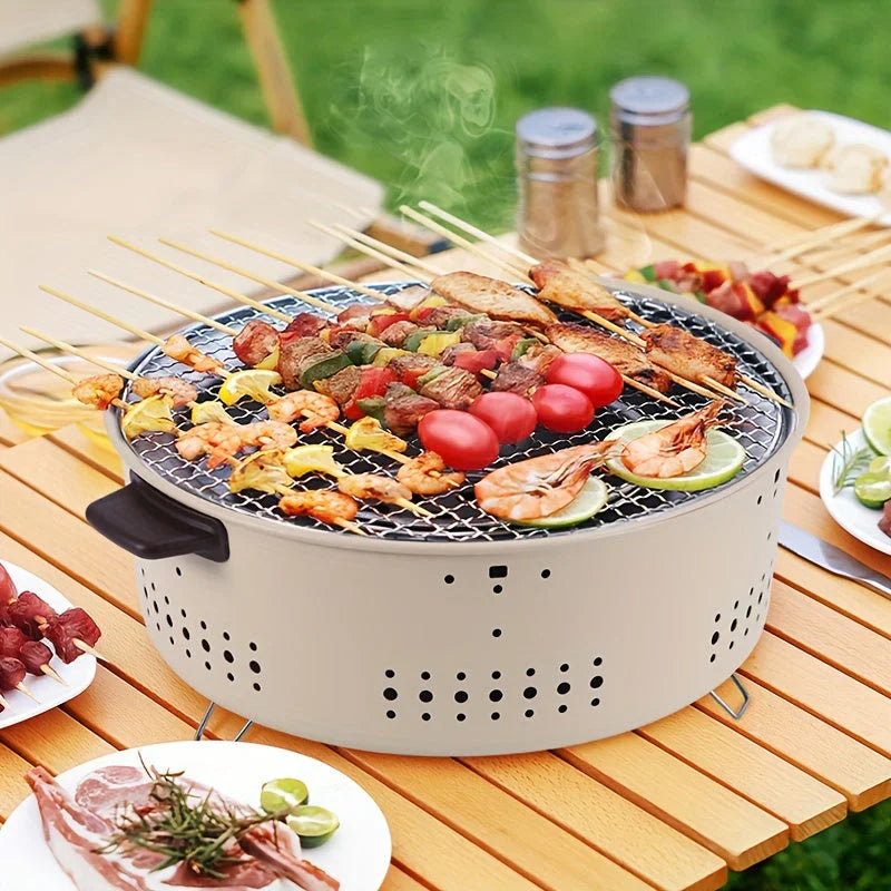 SmokeMate – Przenośny grill węglowy z kompaktowym, redukującym dym designem