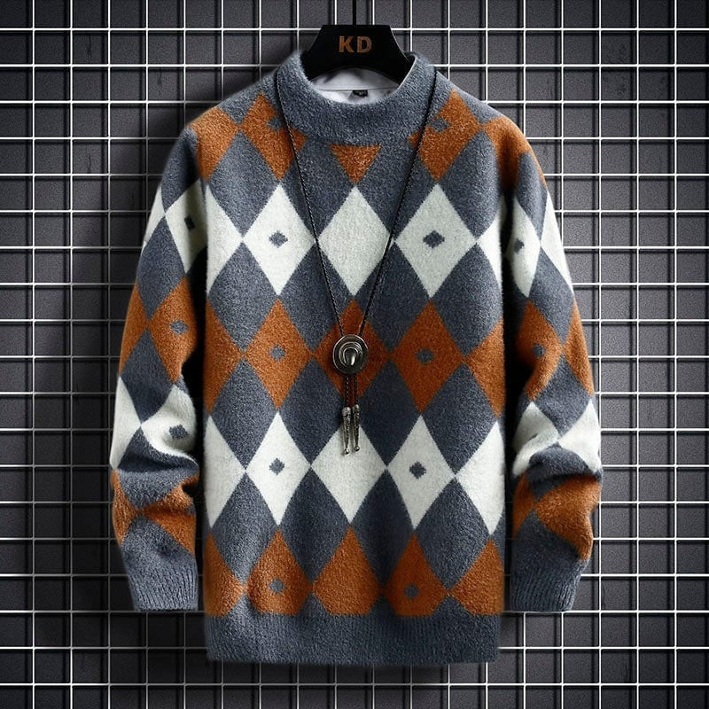 Noah – Long sleeve printed sweater with round neck