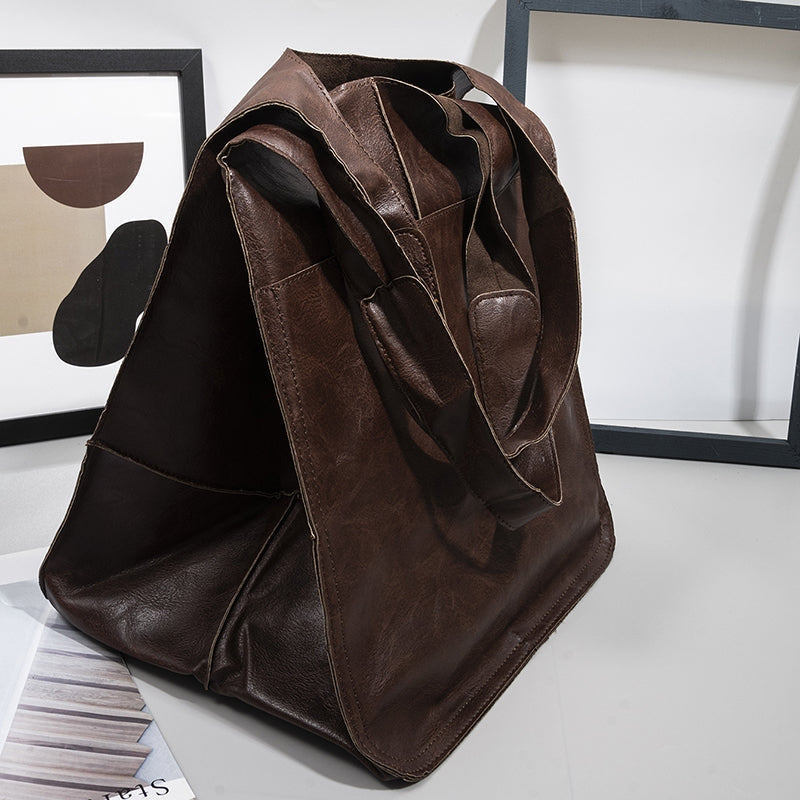 Lina – Borsa a Spalla con Chiusura a Bottone e Tasche Multiple
