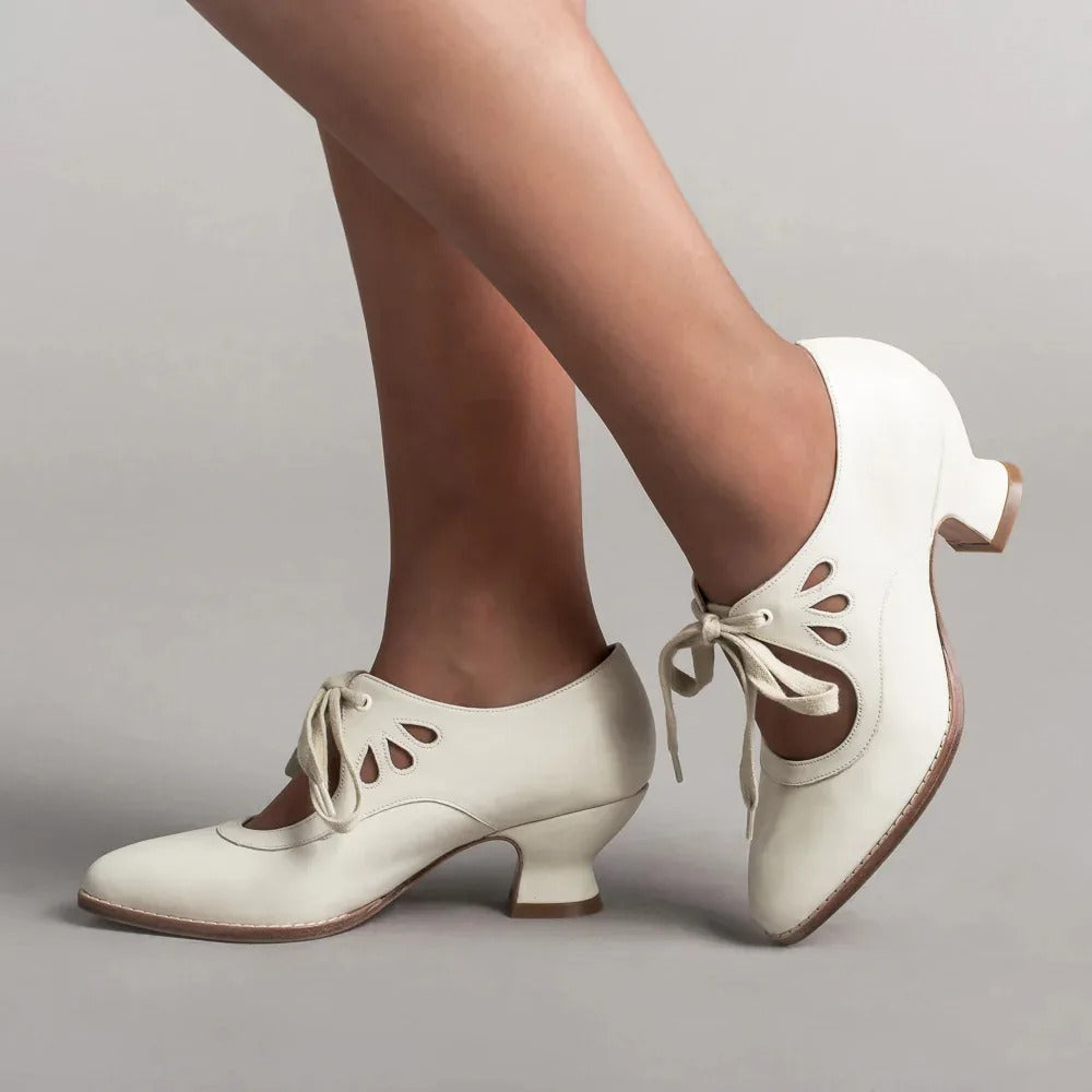 Alsia - Scarpe eleganti con tacco e lacci regolabili