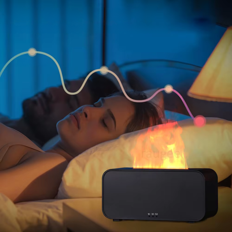 MistEmber - Mini difusor de aromas con efecto de llama e iluminación LED