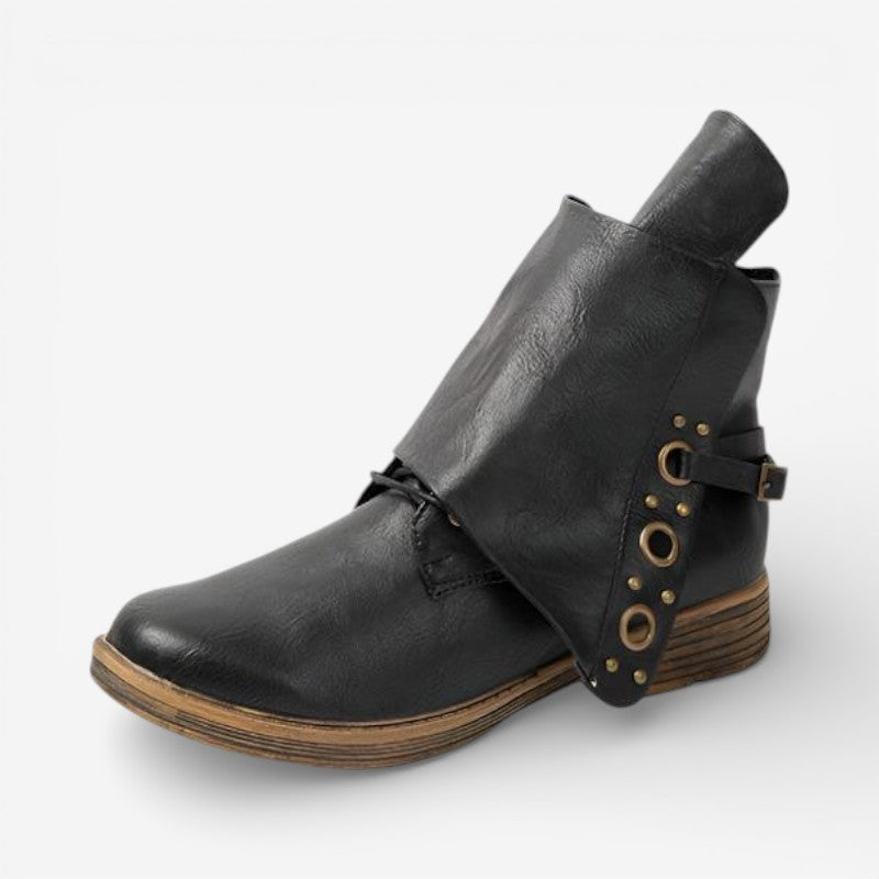 Norah – Bottines antidérapantes avec boucle réglable et fermeture éclair