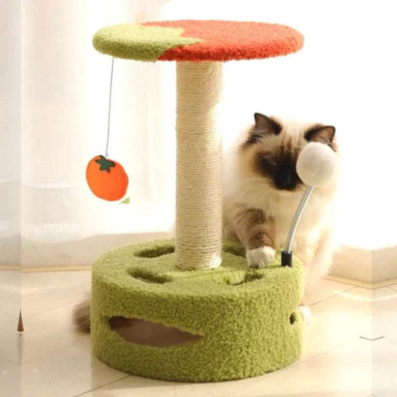 PawTower - Giocattolo per Gatti con Torre per Arrampicarsi e Graffiare