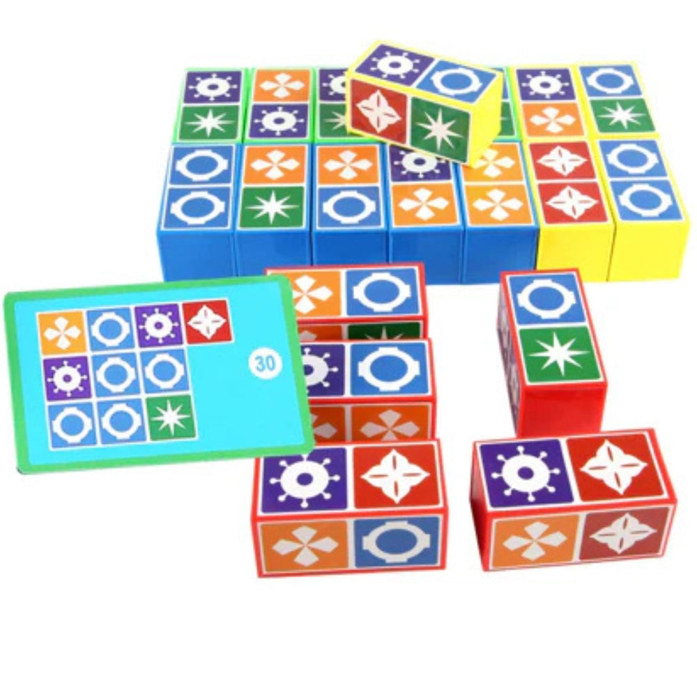 StackLogic – Joc distractiv de puzzle cu modele și cuburi stivuibile pentru toate vârstele