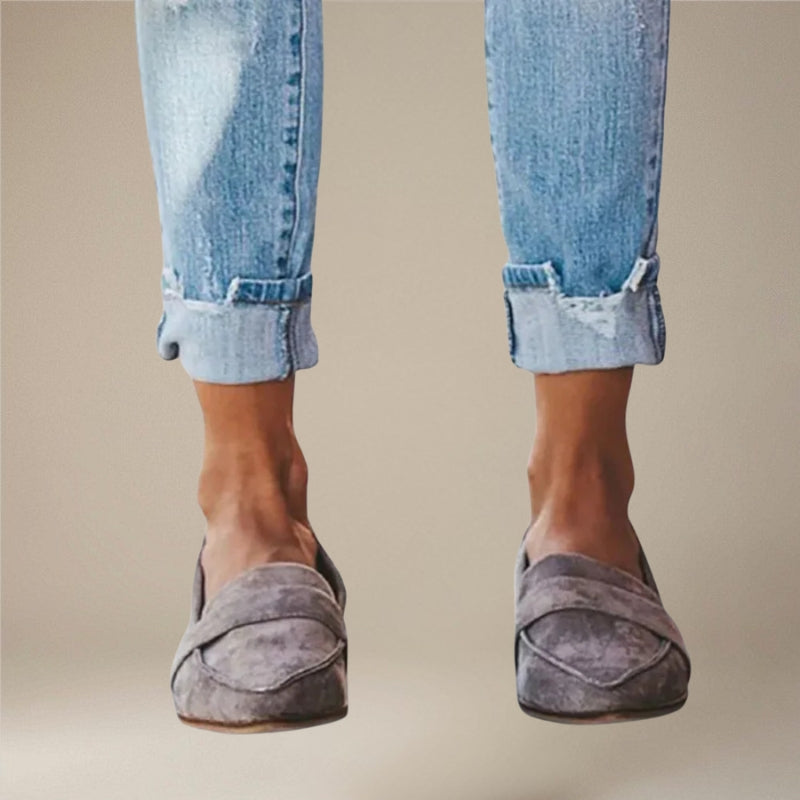 Freya – Chaussures à talons bas avec bout pointu et antidérapantes