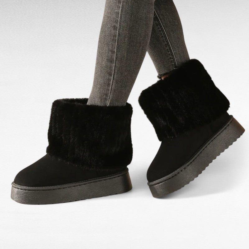 Women’s ankle boots with striped non-slip soles
