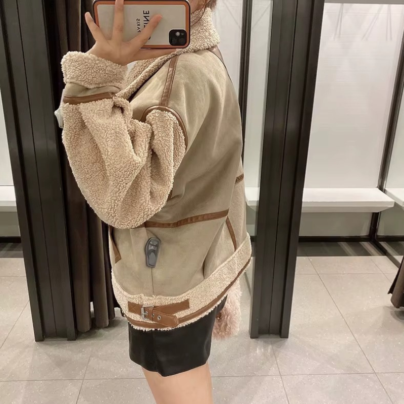Elena - Long Sleeve Jacket with Zip Closure