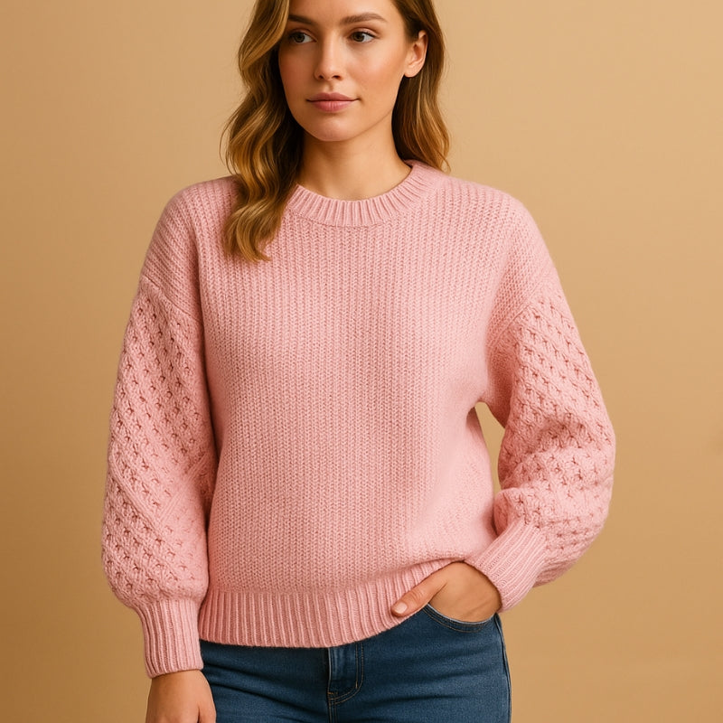 Jemma - Maglione a manica lunga con scollo tondo