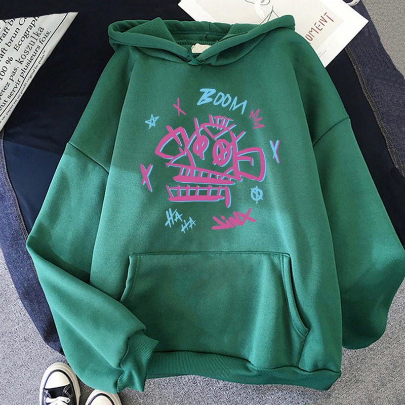 UrbanCore - Long Sleeve Hoodie with Printed Design