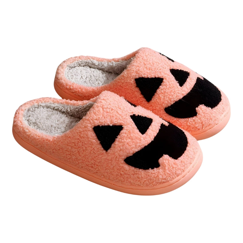 Monica – Chaussons classiques d'Halloween avec motif citrouille