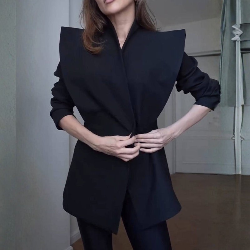 Esme - Long Sleeve Jacket with V-Neck