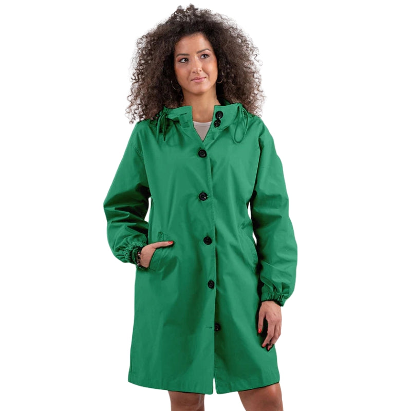 Brielle – Hooded Jacket with Button Closure and Pockets