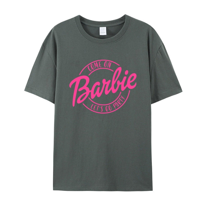 Bella - Klasyczny T-shirt z krótkimi rękawami, nadrukiem graficznym i okrągłym dekoltem