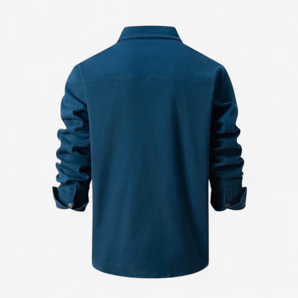 Frank - Chemise à manches longues avec détails usés et poches poitrine