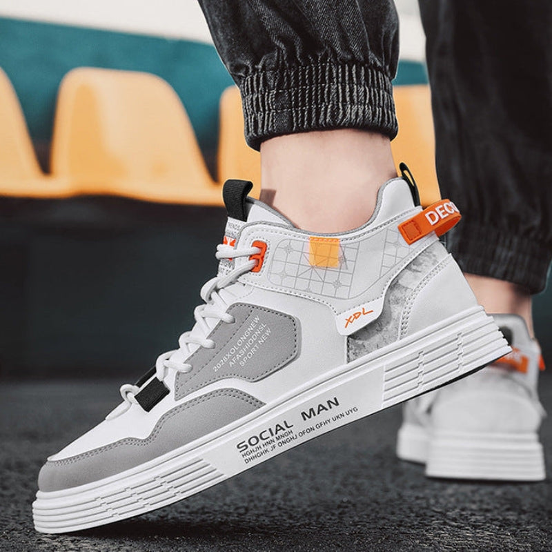 Noah – Sneakersy z płaską podeszwą, okrągłym noskiem i sznurowaniem