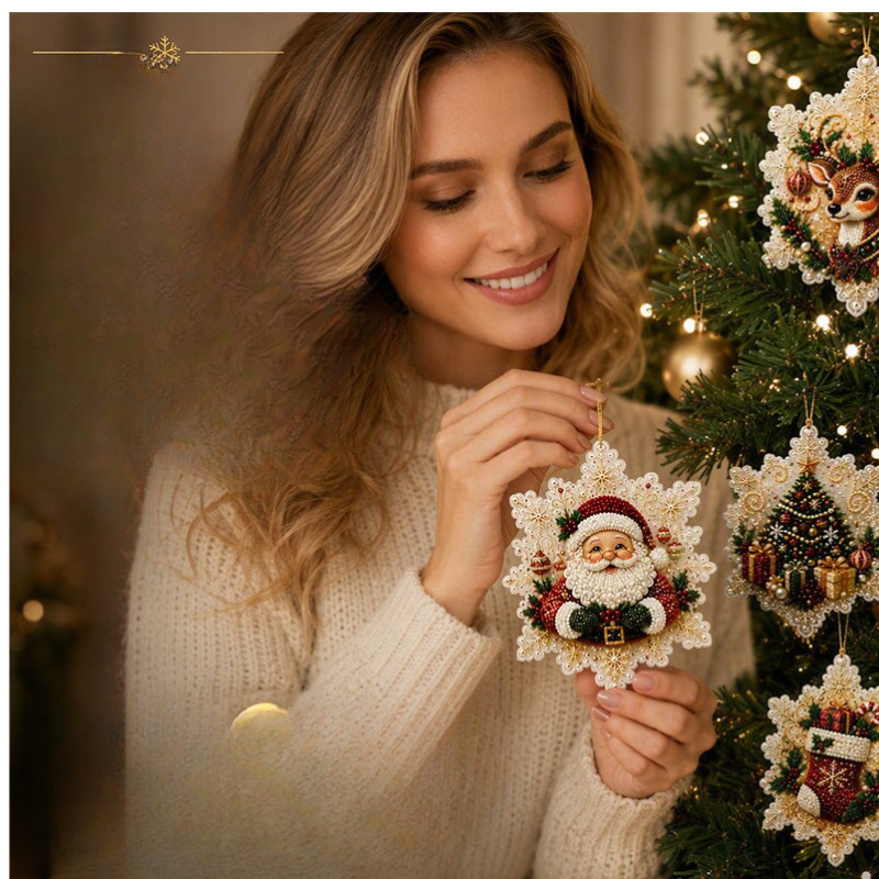 GemBead - Set di decorazioni natalizie fai da te con perline e diamanti