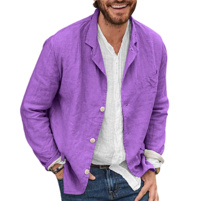 James – Manteau Homme Moderne avec Col Raffiné et Boutonnage