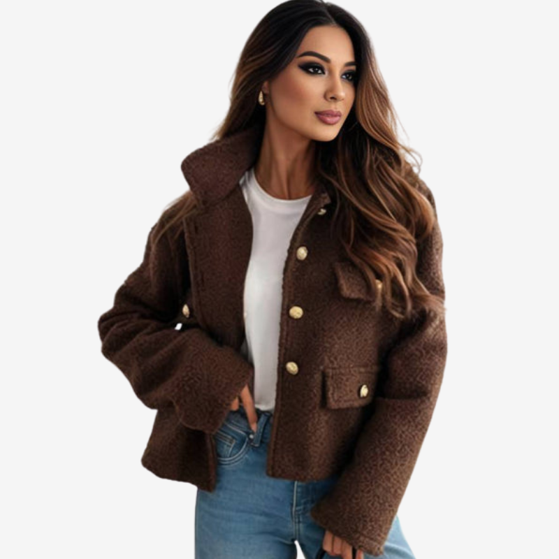 Daniela - Long sleeve jacket with button closure