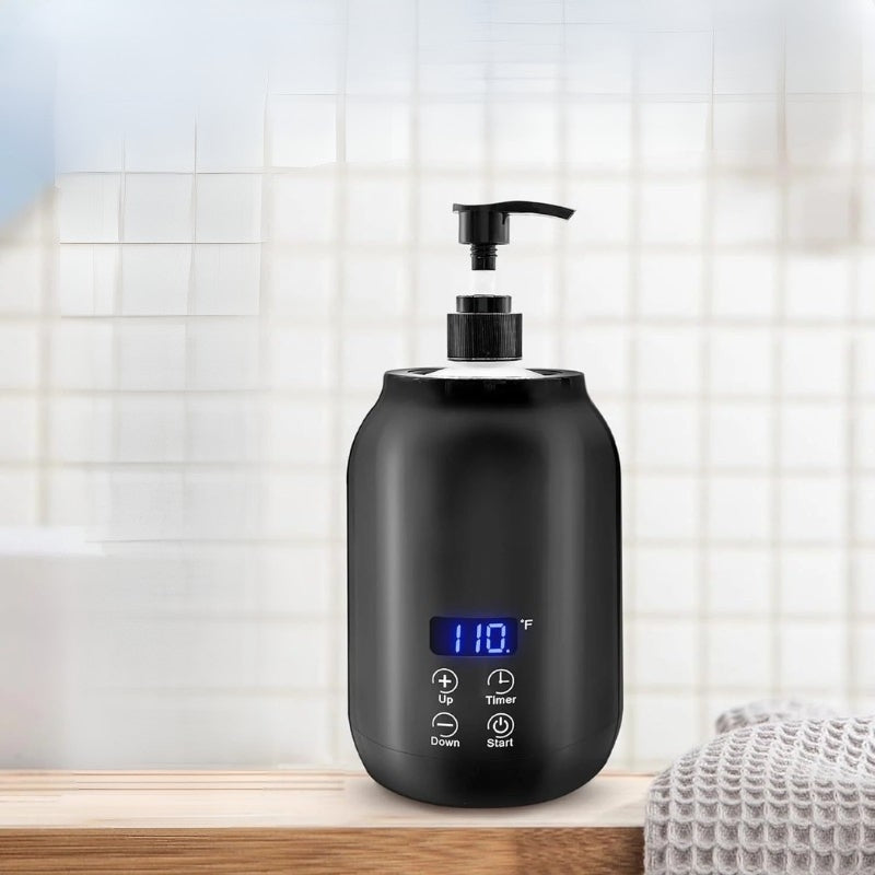 GlowTherm - Chauffe-Huile de Massage Électrique Portable avec Commande Tactile et Affichage de Température