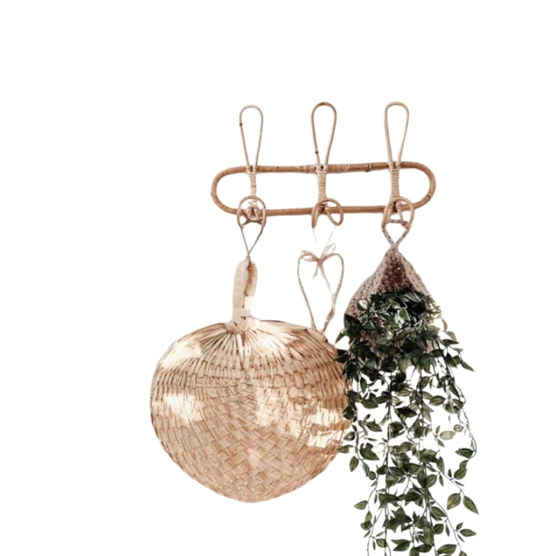 HookTale - Cârlig triplu montat pe perete, cu design compact curbat pentru accesorii