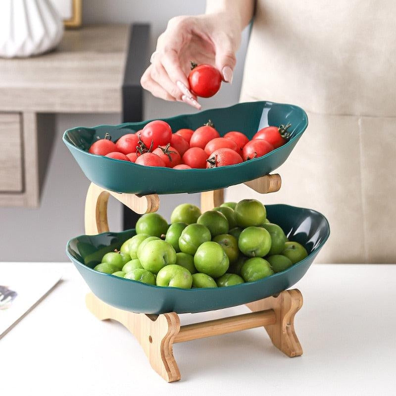 HoldNest – Modern Fruit Bowl with Removable Multi-layer Trays
