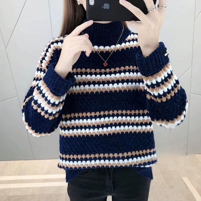 Olga - Turtleneck sweater with long sleeve and ribbed design