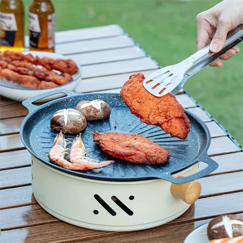 GrillMate – Portable BBQ Grill with Non-Stick Coating and Easy Carry Handles