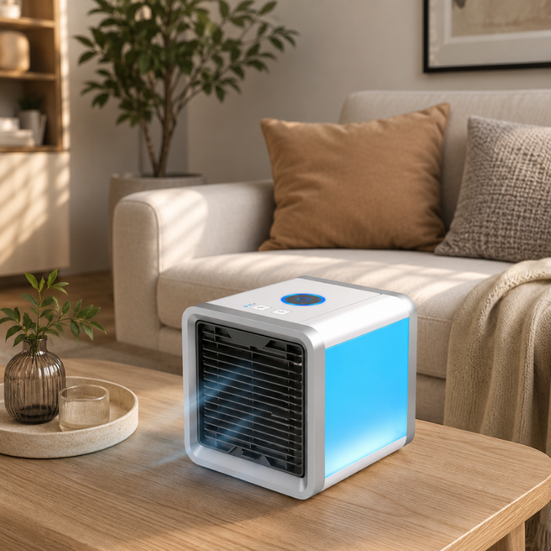 Climatiseur avec humidificateur et lumière LED